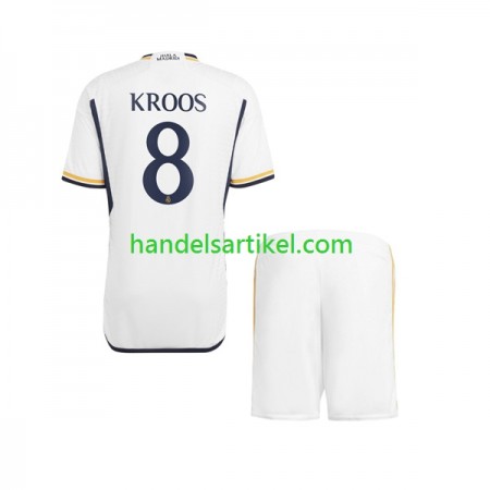 Real Madrid Kroos 8 Kinder Heim Trikotsatz 2023/24 Kurzarm
